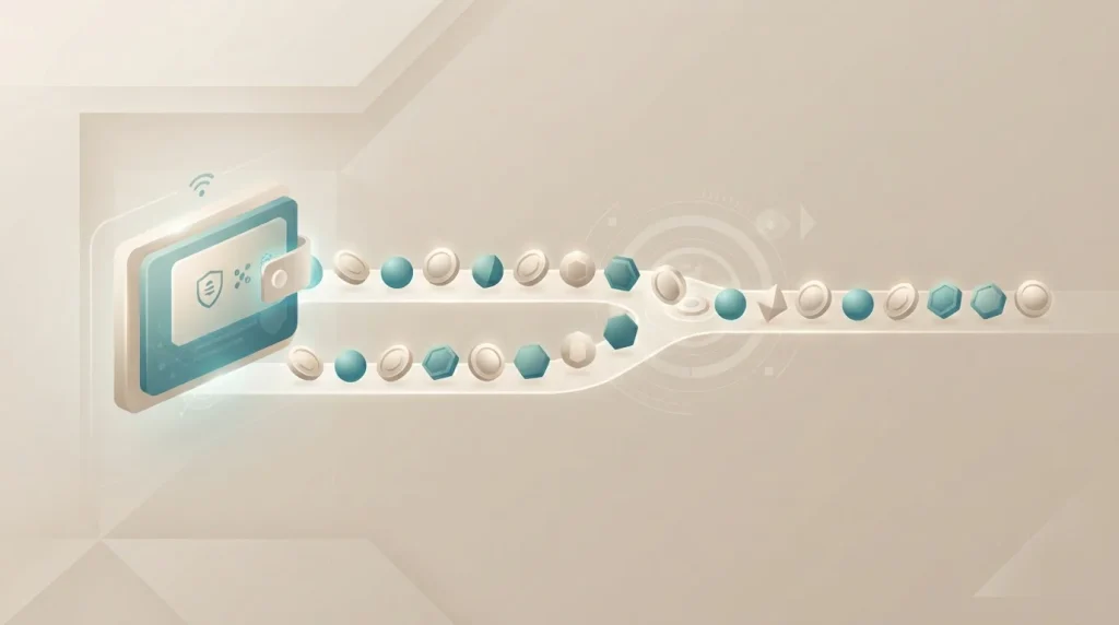 Crypto transaction flow returning part of a betting balance to a wallet